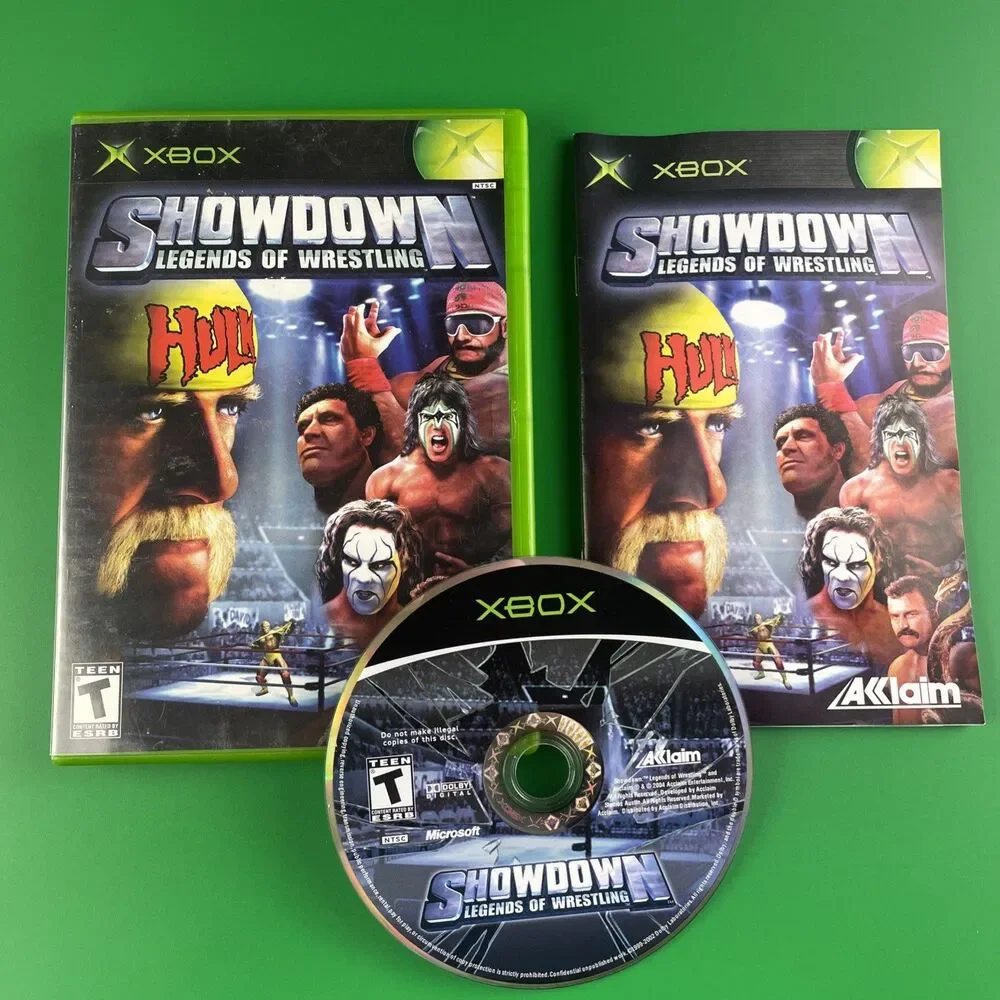 Showdown Legends of Wrestling (Microsoft Xbox, 2004) Complete CIB